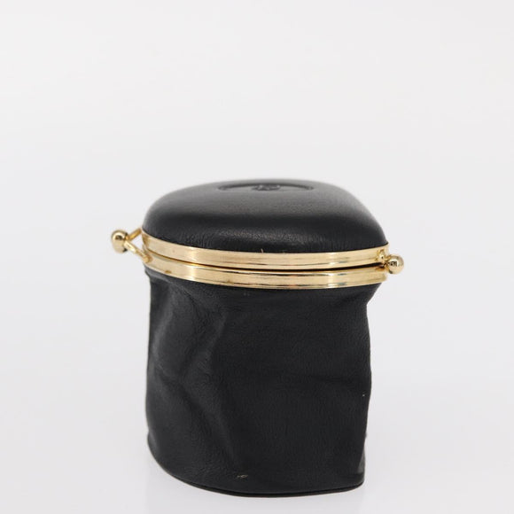 Christian Dior Jewelry Case 2 Set Black Beige Auth am9680