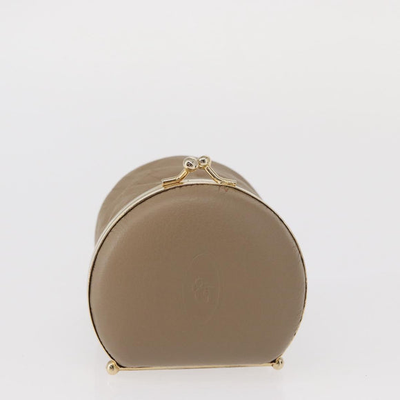 Christian Dior Jewelry Case 2 Set Black Beige Auth am9680