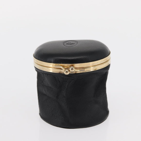 Christian Dior Jewelry Case 2 Set Black Beige Auth am9680