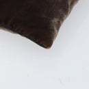 PRADA Shoulder Bag Velor Brown Auth am9681-15