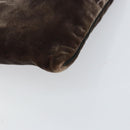 PRADA Shoulder Bag Velor Brown Auth am9681-16