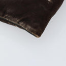 PRADA Shoulder Bag Velor Brown Auth am9681-17