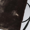 PRADA Shoulder Bag Velor Brown Auth am9681-9