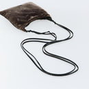 PRADA Shoulder Bag Velor Brown Auth am9681-7