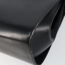 GUCCI Shoulder Bag Leather Black Gold Auth am9688-15