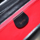 GUCCI Shoulder Bag Leather Black Gold Auth am9688-19