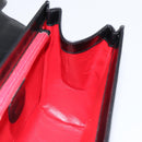 GUCCI Shoulder Bag Leather Black Gold Auth am9688-20