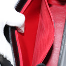 GUCCI Shoulder Bag Leather Black Gold Auth am9688-23