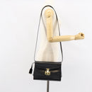 GUCCI Shoulder Bag Leather Black Gold Auth am9688-24