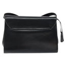 GUCCI Shoulder Bag Leather Black Gold Auth am9688-2