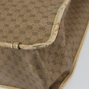 GUCCI Micro GG Supreme Tote Bag PVC Beige Gold Auth am9689-12