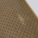 GUCCI Micro GG Supreme Tote Bag PVC Beige Gold Auth am9689-14