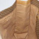 GUCCI Micro GG Supreme Tote Bag PVC Beige Gold Auth am9689-19