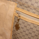 GUCCI Micro GG Supreme Tote Bag PVC Beige Gold Auth am9689-20
