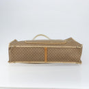 GUCCI Micro GG Supreme Tote Bag PVC Beige Gold Auth am9689-9
