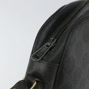 GUCCI GG Supreme Web Sherry Line Clutch Bag Black Gold 156 01 034 Auth am9691-10