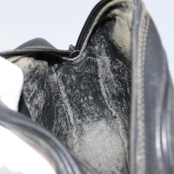 GUCCI GG Supreme Web Sherry Line Clutch Bag Black Gold 156 01 034 Auth am9691