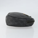 GUCCI GG Supreme Web Sherry Line Clutch Bag Black Gold 156 01 034 Auth am9691-3