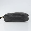 GUCCI GG Supreme Web Sherry Line Clutch Bag Black Gold 156 01 034 Auth am9691-6