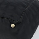 CHANEL New Travel Line Tote Bag Nylon Black gold CC Auth am9694-9