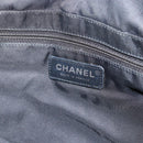 CHANEL New Travel Line Tote Bag Nylon Black gold CC Auth am9694-17