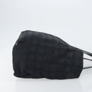 CHANEL New Travel Line Tote Bag Nylon Black gold CC Auth am9694-3