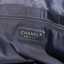 CHANEL New Travel Line Tote Bag Nylon Black gold CC Auth am9695-10