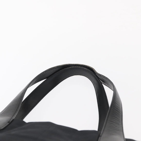 CHANEL New Travel Line Tote Bag Nylon Black gold CC Auth am9695