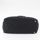 CHANEL New Travel Line Tote Bag Nylon Black gold CC Auth am9695-5