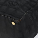 CHANEL New Travel Line Tote Bag Nylon Black gold CC Auth am9696-9