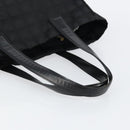 CHANEL New Travel Line Tote Bag Nylon Black gold CC Auth am9696-7