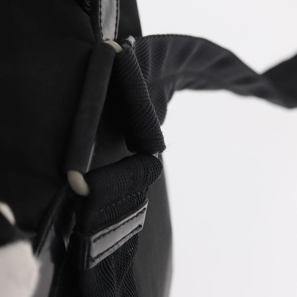 PRADA Backpack Nylon Black Silver Auth am9697