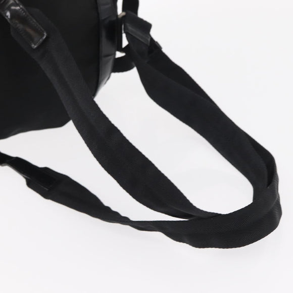 PRADA Backpack Nylon Black Silver Auth am9697