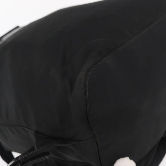 PRADA Backpack Nylon Black Silver Auth am9697