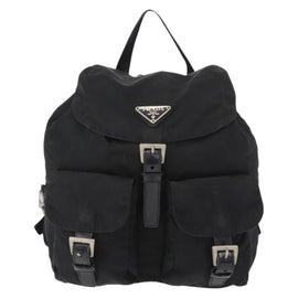 PRADA Backpack Nylon Black Silver Auth am9697 - 0