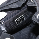 PRADA Backpack Nylon Black Silver Auth am9697-20