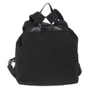 PRADA Backpack Nylon Black Silver Auth am9697-3