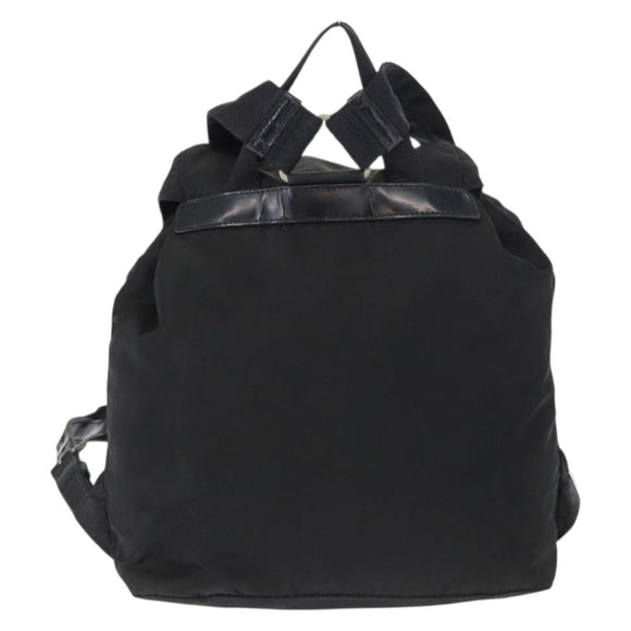 PRADA Backpack Nylon Black Silver Auth am9697