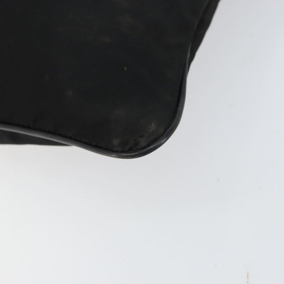 PRADA Shoulder Bag Nylon Black Silver Auth am9698