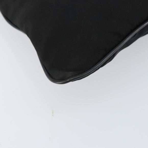 PRADA Shoulder Bag Nylon Black Silver Auth am9698