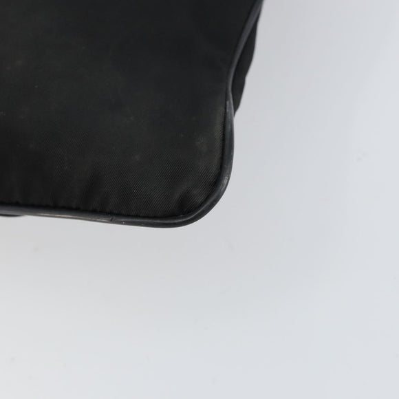 PRADA Shoulder Bag Nylon Black Silver Auth am9698