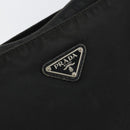 PRADA Shoulder Bag Nylon Black Silver Auth am9698-17