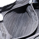 PRADA Shoulder Bag Nylon Black Silver Auth am9698-22