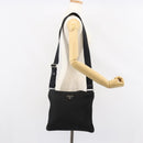 PRADA Shoulder Bag Nylon Black Silver Auth am9698-23