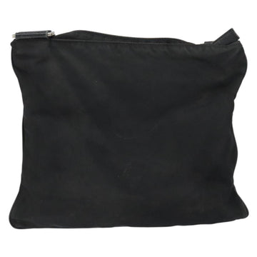 PRADA Shoulder Bag Nylon Black Silver Auth am9698 - 0