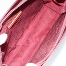 CARTIER Must Line Clutch Bag Leather Bordeaux Gold Auth am9700-17