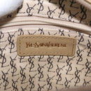 SAINT LAURENT Shoulder Bag PVC Leather Beige Auth am9701-18