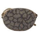 SAINT LAURENT Shoulder Bag PVC Leather Beige Auth am9701-2