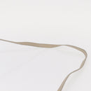 Salvatore Ferragamo Gancini Hand Bag Leather 2way Beige Silver Auth am9702-10