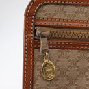 CELINE Macadam Canvas Clutch Bag PVC Beige Gold Auth am9703-9